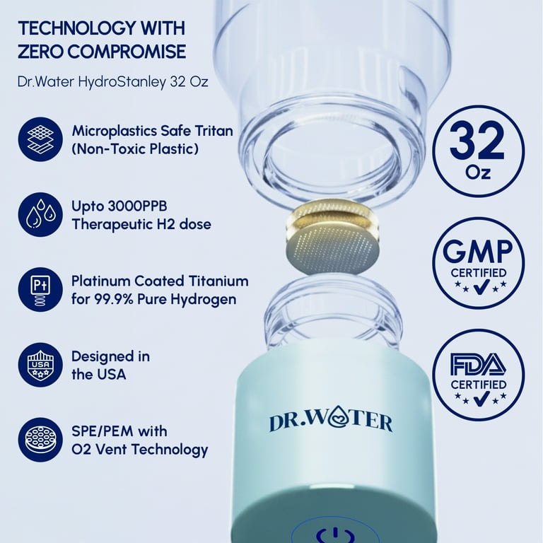Dr.Water Hydrogen Water Tumbler | 3X More Hydrogen Concentration