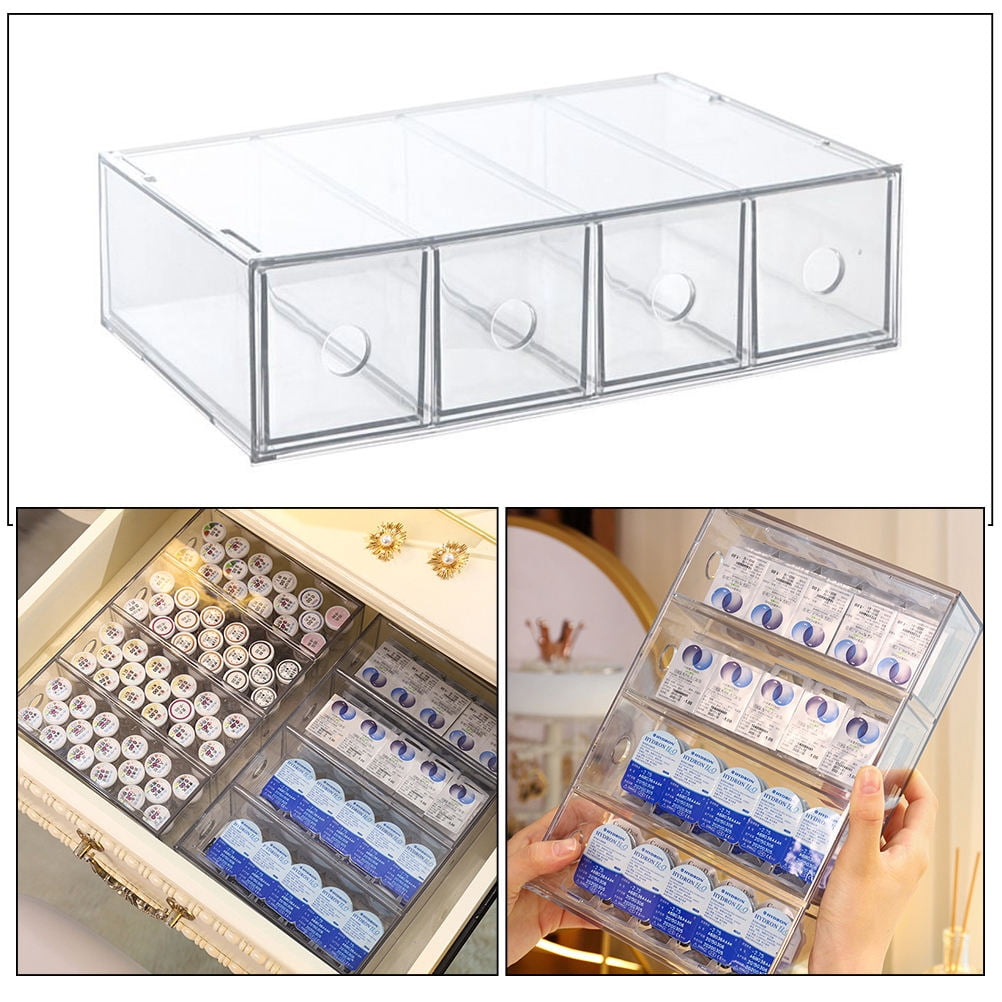 LEORX Jewelry Organizer For Drawer Jewelry Display Box Transparent Organization 1Set