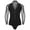 Black, variant on Eandarui Men Sheer Mesh Latin Ballroom Dance Leotard Shiny Bodysuit Cha-Cha Ballet Dance Class Black M
