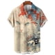 thumbnail image 3 of Camisa hawaiana de moda con estampado de gato y animal en 3D, camisas de manga corta con solapa floral para playa de verano, blusas para hombre, ropa de calle, 3 of 5