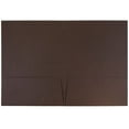 thumbnail image 4 of JAM Paper Linen Two Pocket Folders, Chocolate Brown, 25/Pack, 4 of 4