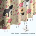 thumbnail image 6 of Pugs and Pioneer Flower Shower Curtain 36"x72" ,Bathroom Decorative Shower Curtains Set with 12 Hooks,Modern Waterproof Washable Shower Curtain, 6 of 6