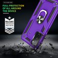 thumbnail image 6 of Compatible for Samsung Galaxy S20 FE/S20 FE 5G Case 6.5-inch with HD Screen Protector, Military-Grade Protective Phone Case with Magnetic Kickstand Ring for Samsung S20 FE/S20 FE 5G Purple, 6 of 8