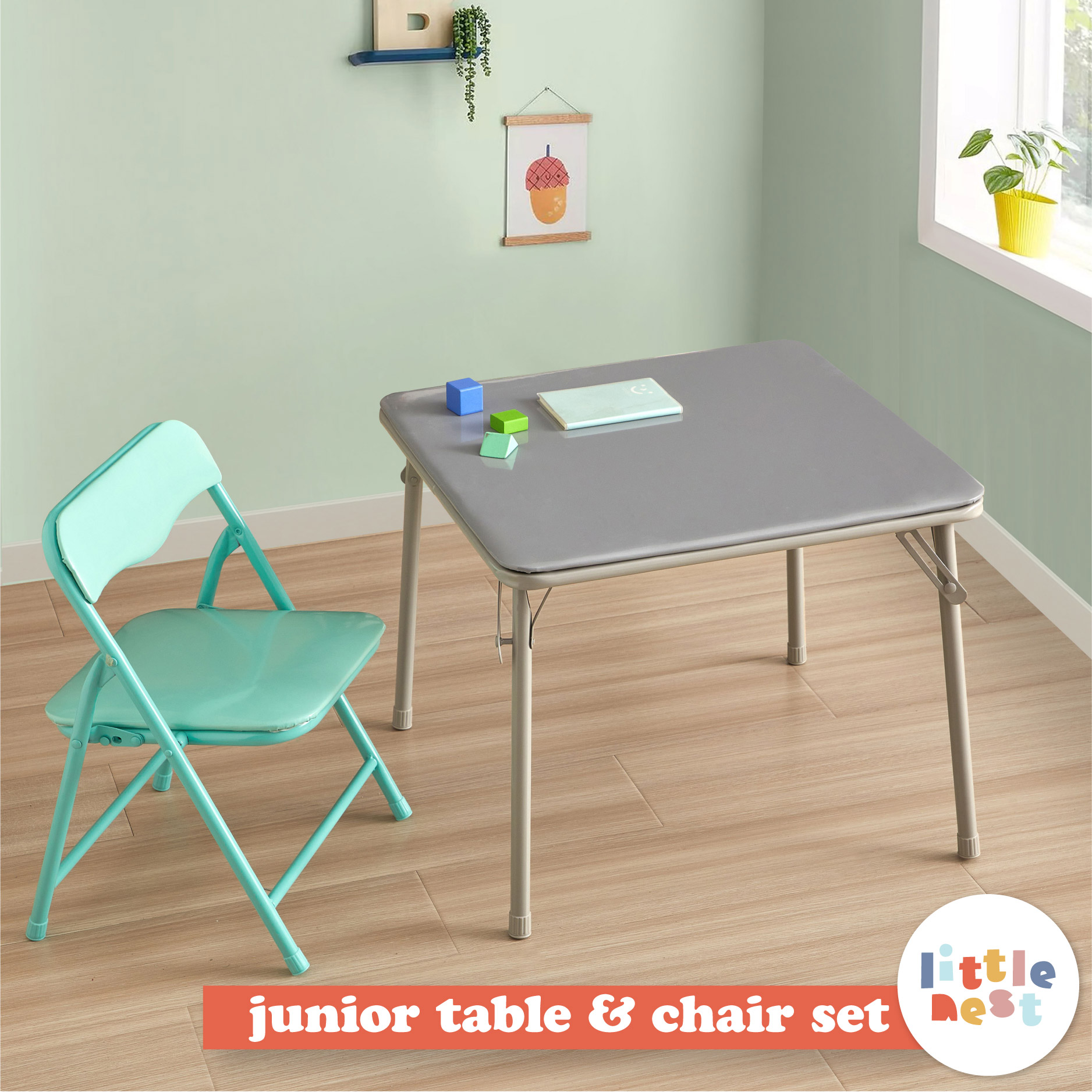 Little Nest Junior 2-Piece Toddler Activity Table and Chair Set photo 2