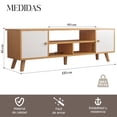 thumbnail image 3 of Mueble Con Repisa Para Tv Centro De Entretenimiento Vintage Pido Todo MPT01BE-B1, 3 of 7