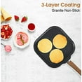 thumbnail image 3 of Kitchen Academy Induction Cookware Set-17 Piece Non-stick Cooking Pan Set, Black Granite Pots and Pans Set, 3 of 7