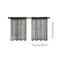thumbnail image 3 of WZXPWT Solid Color Short Curtains, Semi-Sheer Kitchen & Bathroom Curtains, Thin Home Drapes, Lightweight Window Treatments, 3 of 6