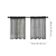 thumbnail image 3 of Cortinas traslúcidas (2 unidades), cortinas para ventanas de cocina y baño con bolsillo para barra, filtran la luz para mayor privacidad y tienen un diseño de dobladillo ondulado., 3 of 9