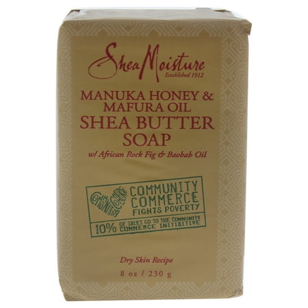 (3 pack) SheaMoisture Manuka Honey & Mafura Oil Intensive Hydration Bar Soap, 8