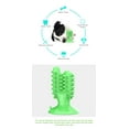 thumbnail image 3 of Dog Toothbrush Chew Toy Dental oral Care Brush Stick Rubber Cleaning Toy ( GREEN ), 3 of 5