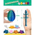 thumbnail image 4 of Figura de juguete TBOLINE, paquete de 6 huevos de dragón flexibles impresos en 3D, 4 of 8