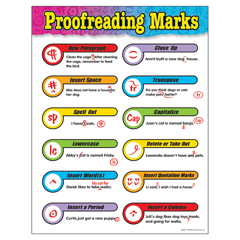 Free Printable Proofreading Marks Chart Printable World Holiday Free Printable Proofreading Marks Chart Printable World Holiday