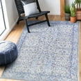 thumbnail image 1 of Bohemian Geometric Floral Medallion Indoor Power-Loomed Area Rug, 5' x 7' 6", Baby Blue by Blue Nile Mills, 1 of 8