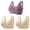 Bras for Women Purple, variant on ylioge 3 Pack Front Closure Bras for Women Plus Size S-4XL Wireless Bralettes Push Up Lightweight Breathable Multipack Soft Underwear Bra