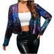 thumbnail image 2 of Puntoco moda mujer Casual manga larga cuello en V suelta sin capucha prendas de vestir camiseta otoño fiesta blusa tops Puntoco Puntoco-6400, 2 of 8