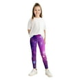 thumbnail image 6 of LRen Girls Leggings Size 7-8 High Waisted Galaxy Sky Print Casual Yoga Pants Tights Trousers for Kids Dance Comfortable Workout Running Yoga Pants, 6 of 6