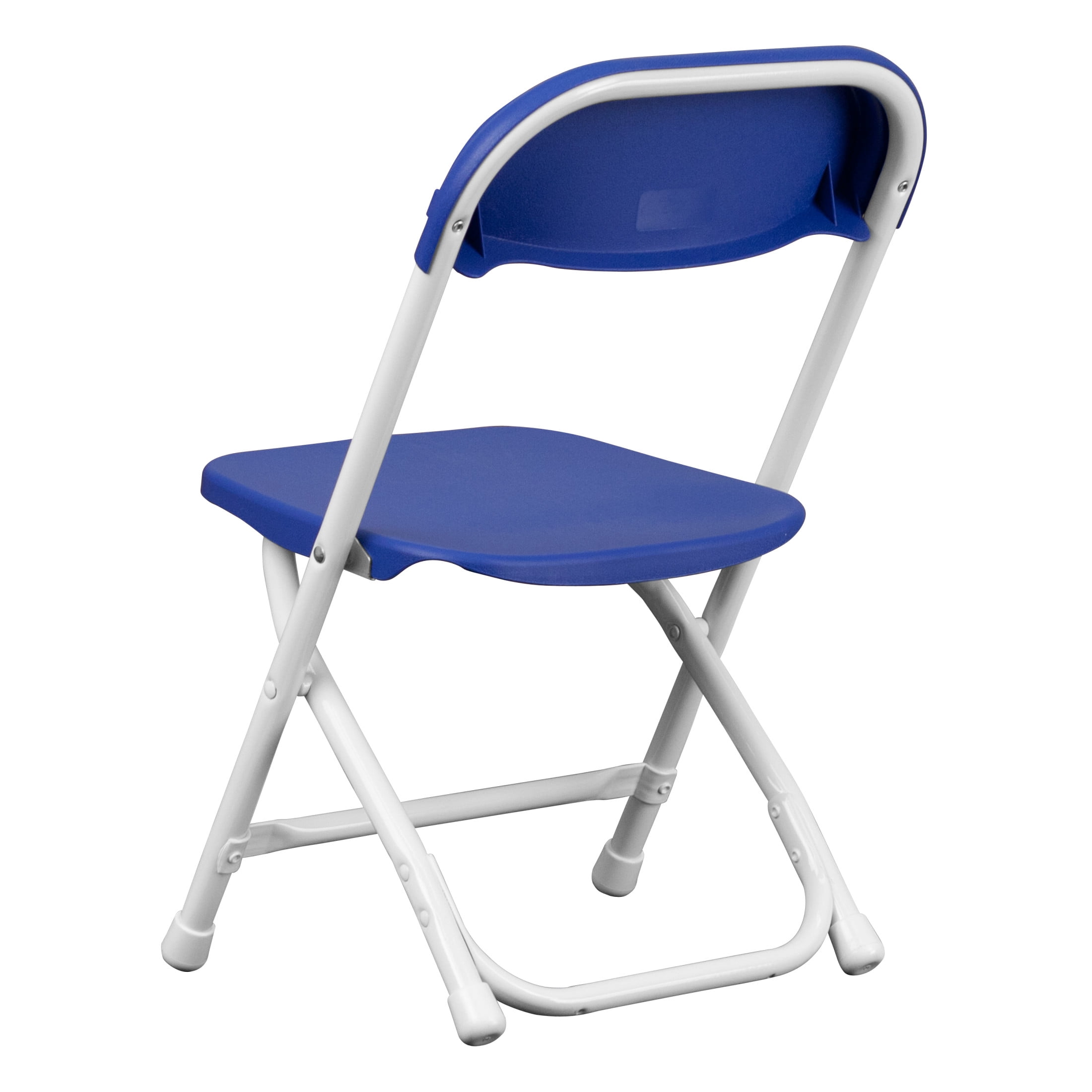 Flash Furniture Kids Blue Plastic Folding Chair