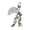White, variant on Trendy Unisex Bag Charm Keychain Adornment With Whimsical Wing Star Designs Suitable For Daily Use Or Gifts
