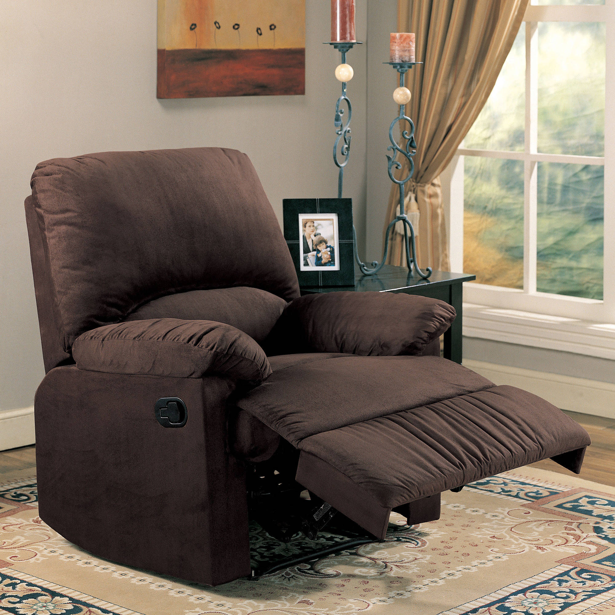 Recliner Sofa Chair Armrest Wall Hugger Living Room Furniture