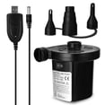 thumbnail image 1 of Amdohai Portable Black Air Pump Rechargerable Electric Air Pump Convenient Small Size Home Household Camping Utility Tool Air Bed Air Mat Air Inflation Tool Quick Safety, 1 of 8