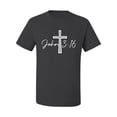 thumbnail image 2 of Wild Bobby John 3:16 Cross Inspirational/Christian Men Graphic Tee, Charcoal, Small, 2 of 5