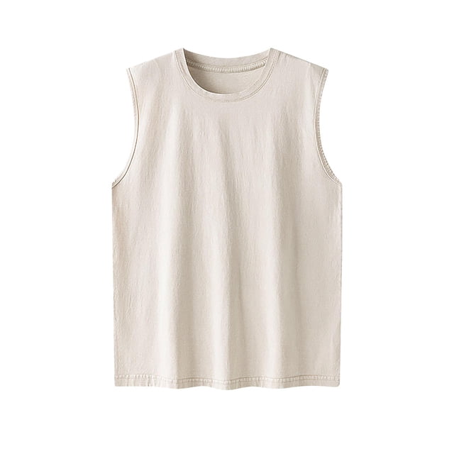CHGBMOK Men's Tank Tops Cotton Spandex Blend Tanks for Men, Comfortable, Durable Ribbed Fabric Sizes M-3XL