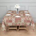 thumbnail image 3 of Pioneer Flower Floral Print Pattern Square Tablecloth, Waterproof Wipeable Spillproof Washable Table Cover for Home Kitchen Party Decor, 42"x42", 3 of 6
