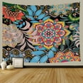 thumbnail image 4 of Boho Floral Wall Tapestry for Bedroom, Colorful Boho Flowers Tapestry Wall Hanging, Bohemian Flowers Aesthetic Wall Tapestries, Boho Decor Tapestry for Living Hippie Room,60X40in, 4 of 5