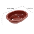 thumbnail image 2 of WRITWAA 4Ud Macetas Bonsái De Plástico Marrón Para Plantas Interiores Con Buena Ventilación, 2 of 6
