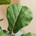 thumbnail image 3 of DR.Planzen 4.5ft Artificial Fiddle Leaf Fig Tree, Tall Faux Ficus Tree, Artificial Plants for Home Office Decor, 3 of 7