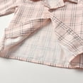thumbnail image 5 of Toddler Plaid Pajamas Sets Button Down Pajamas Cotton Collar Shirt with Shorts Holiday Pajamas 12-18 Months, 5 of 8