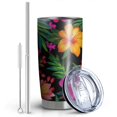 thumbnail image 2 of 20 Oz Pioneer Flower Coffee Tumbler Double Wall Insulated Stainless Steel Water Bottle | Metal Reusable Thermoses Flask with Cup Cap | Leak & Sweat Proof with Anti-Dust Lid, 2 of 7