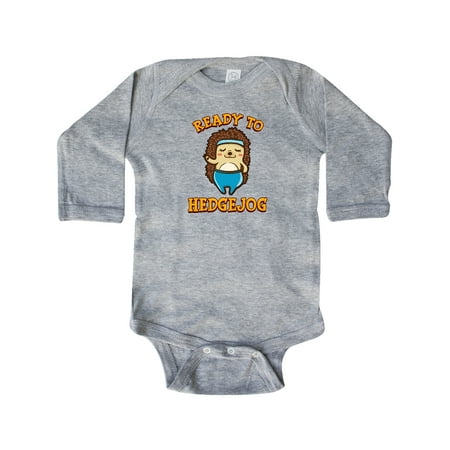 

Inktastic Jogging Running Hedgehog Fitness Gift Baby Girl Long Sleeve Bodysuit