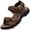 Brown, variant on YOURDIARY Men's Outdoor Sandals Beach Sandals Open Toe Fisherman Sandal