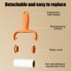 thumbnail image 4 of 1 rodillo quitapelusas mini de plástico color naranja con 3 rollos de cinta adhesiva reemplazables. Herramienta compacta y portátil para eliminar el pelo de mascotas en ropa y muebles. Rkxzt, 4 of 8
