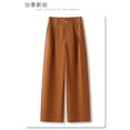 thumbnail image 5 of Orange Wide-Leg Suit Pants For Women, New Summer Style, Thin, Loose, Slimming, Casual, Straight Leg Pants For Petite Women.(Orange,3XL), 5 of 6