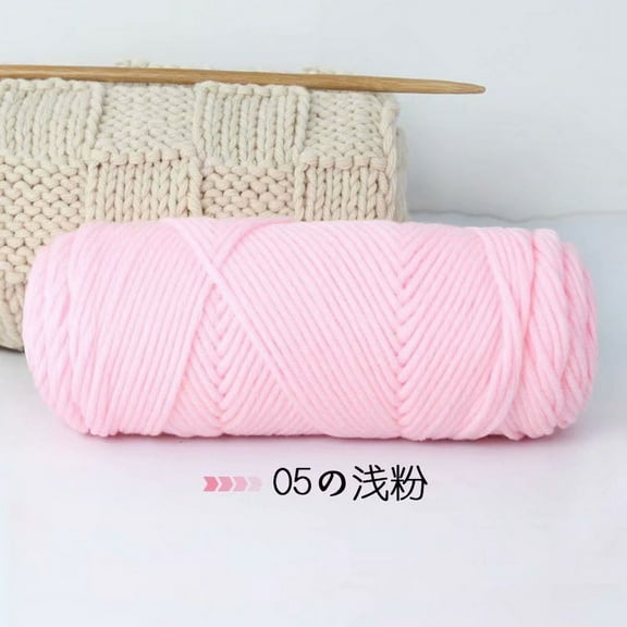 Namzi 100g Premium Soft Durable Yarn Acrylic & Wool Blend for Knitting, Crochet Projects, Ultra-Soft Craft Yarn,Light Pink