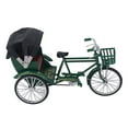 thumbnail image 3 of Modèle de Rickshaw à 3 Roues, Modèle de Rickshaw Style Mignon Décoratif Intéressant pour la Maison Noir,Vert, 3 of 8