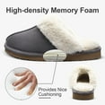thumbnail image 4 of Litfun Women's Fuzzy Memory Foam Slippers Warm Comfy Winter House Shoes, Grey, Size 6, 4 of 8