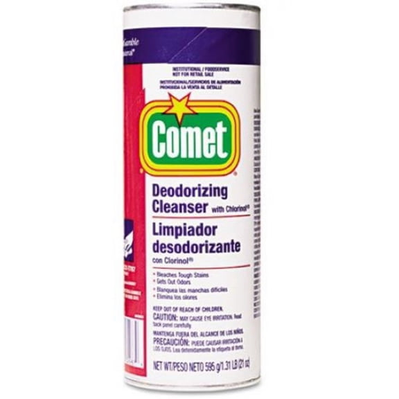 Procter & Gamble 32987EA Comet Cleanser w/Chlorinol, Powder, 21 oz. Canister