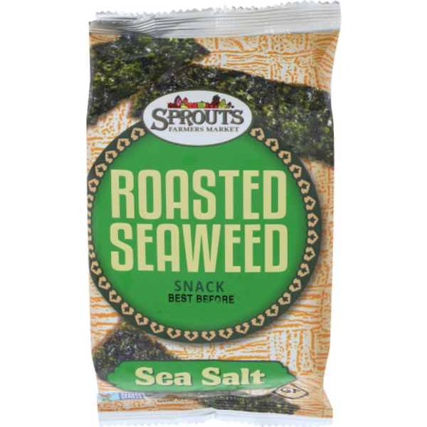 Pack of 3 Sprouts Sea Salt Roasted Seaweed Snack, 0.35 OZ Walmart