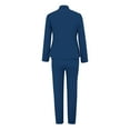thumbnail image 6 of Women's Elegant Solid Color Long Sleeve Cardigan and Straight Leg Pants Suit Set for Wear, 6 of 6