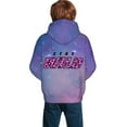 thumbnail image 2 of Ben Azelart Stay Wild Kids' Hoodie 3d Print Sweatshirt Soft Pullover Hooded With Big Pockets For Boys Or Girls Small, 2 of 8