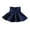 Dark Blue-Pearls, variant on Girls' High Waist Flared Skirt Soft Cotton Knit Pleated Skater Skirts Casual Winter Fall Mini Skirts 3-13 Years (6-7 Years, Wine-Pleated)