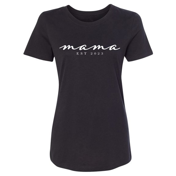 Mama Est 2023 Womens crewneck tee