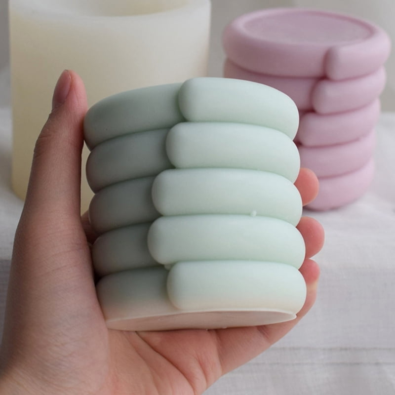 Candle Silicone Mould Geometric Twisted Epoxy Resin Mold for Handmade Craft