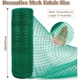 thumbnail image 2 of 2 Rolls Red Mesh Ribbon, Christmas Deco Mesh 10 Inch x 30 Feet Each Roll, Metallic Red with Foil Ribbon for Christmas Tree Decorations Halloween Party Decor Crafts Wreaths,Verde, 2 of 7