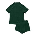 thumbnail image 6 of MEZZALL Women's 2 Piece Pajama Set Short Sleeve Button Down Tops With Shorts Sleepwear with Heart Printed Pocket Summer Loungewear Versatile Pjs, 6 of 6