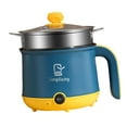 thumbnail image 4 of Tnarru Electric Mini Hot Pot Electric Ramen Cooker 110V US Cooking Pot Nonstick Mini Pot Noodles Cooker for Cooking Dumpling Boiling Blue, 4 of 8