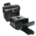 thumbnail image 3 of 1 Pair Motorcycle Side Saddlebags PU Leather Waterproof Luggage Black, 3 of 6